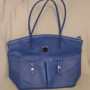 Dooney & Bourke Blue Leather Shoulder Bag